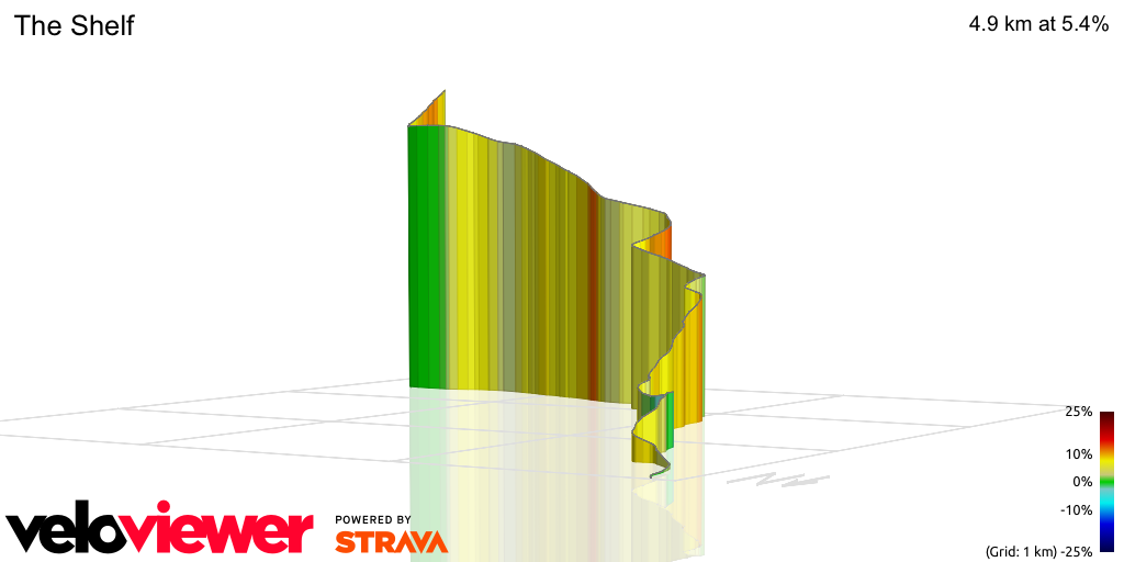 3D Elevation profile image for The Shelf