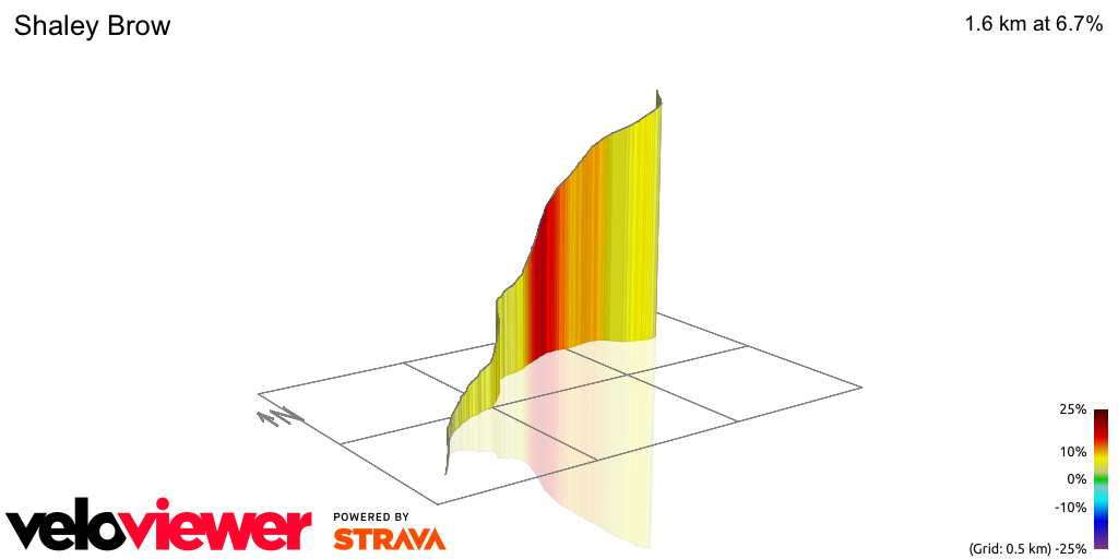 3D Elevation profile image for Shaley Brow