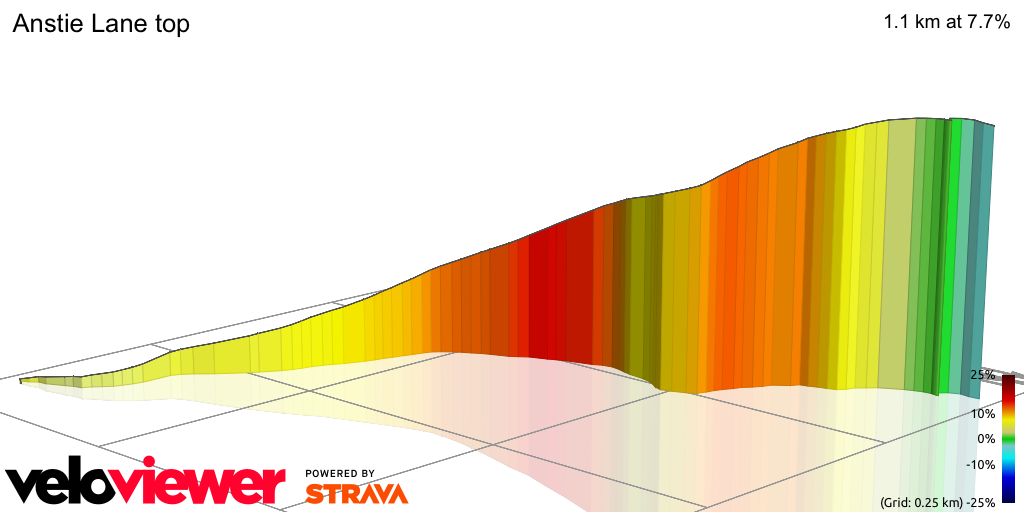 3D Elevation profile image for Anstie Lane top