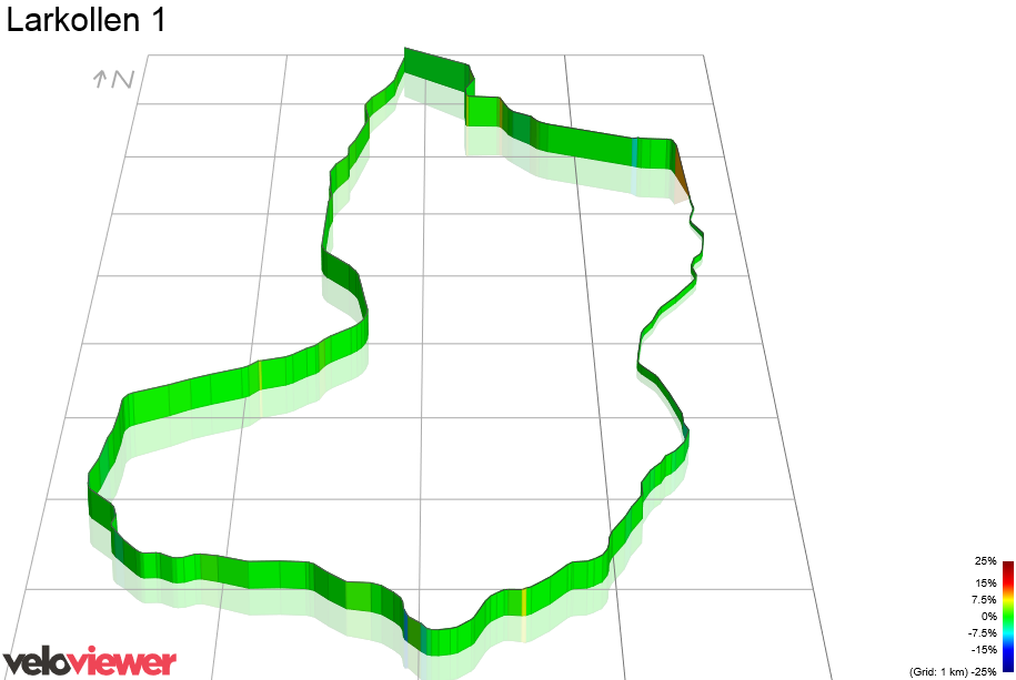 3D Elevation profile image for Larkollen 1