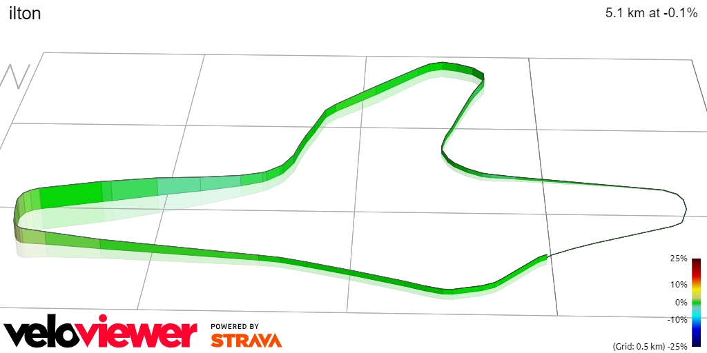 3D Elevation profile image for ilton