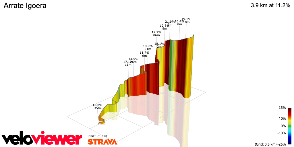 3D Elevation profile image for Arrate Igoera