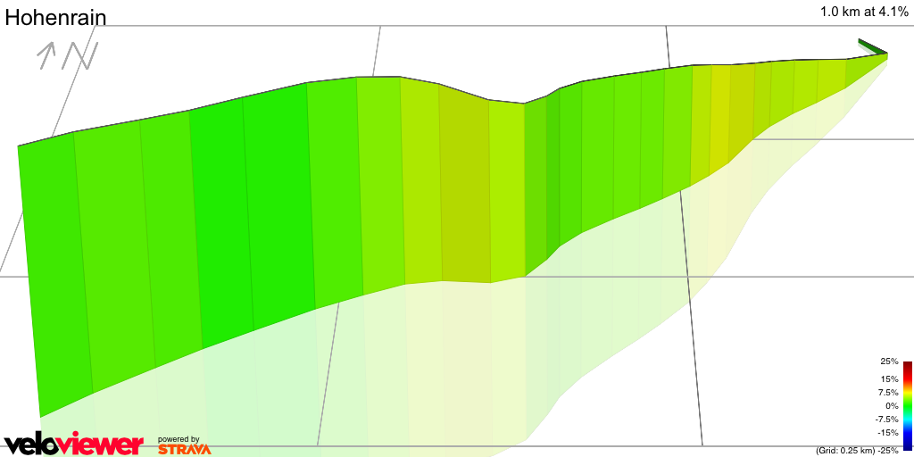 3D Elevation profile image for Hohenrain