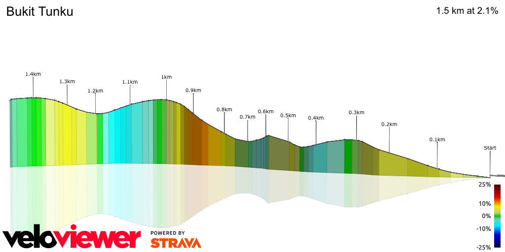 3D Elevation profile image for Bukit Tunku