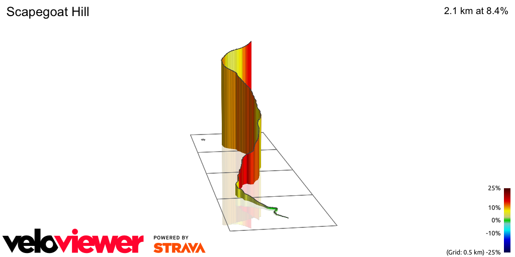 3D Elevation profile image for Scapegoat Hill