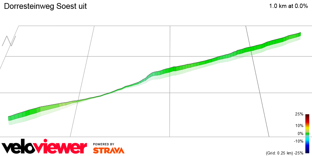 3D Elevation profile image for Dorresteinweg Soest uit