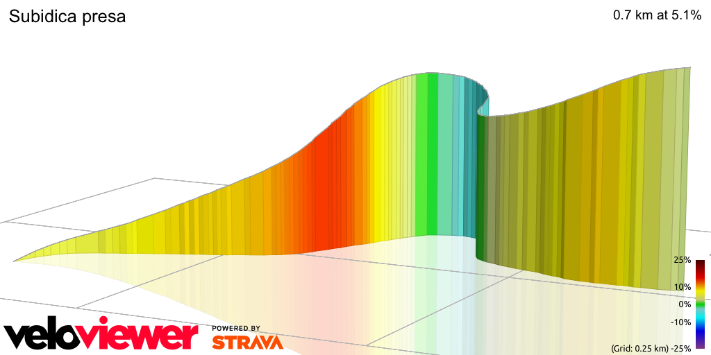 3D Elevation profile image for Subidica presa