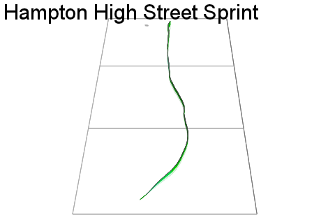 3D Elevation profile image for Hampton High Street Sprint