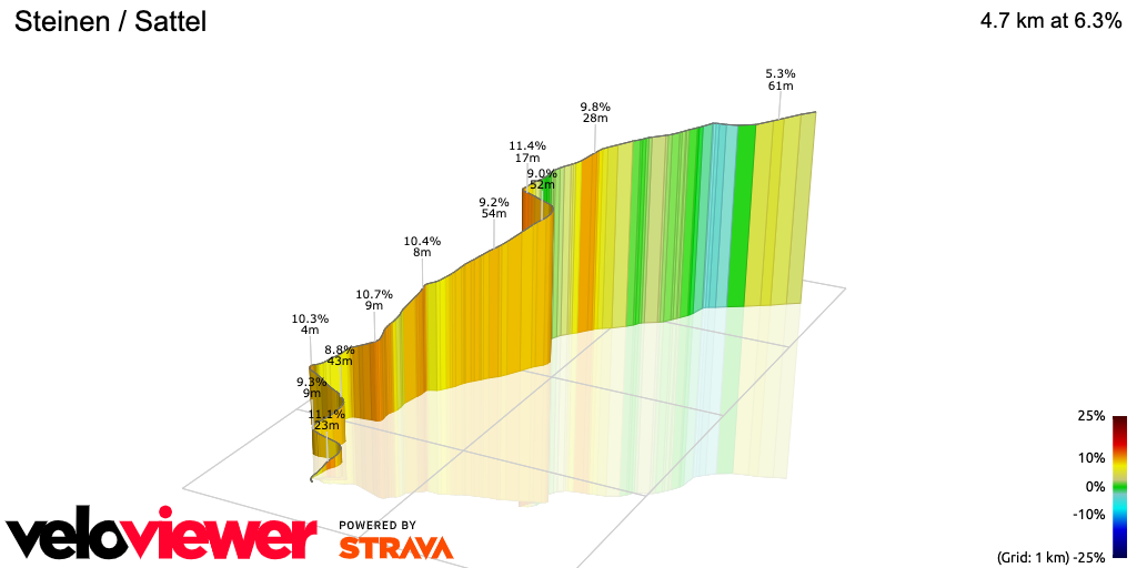 3D Elevation profile image for Steinen / Sattel