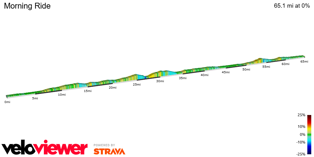 2D Elevation profile image for Morning Ride