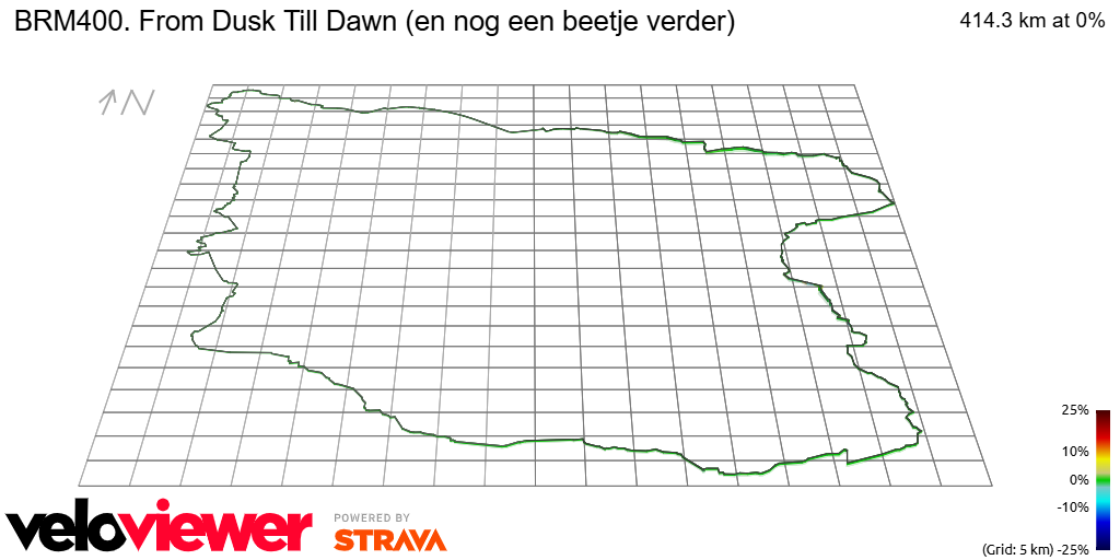 3D Elevation profile image for BRM400. From Dusk Till Dawn (en nog een beetje verder)