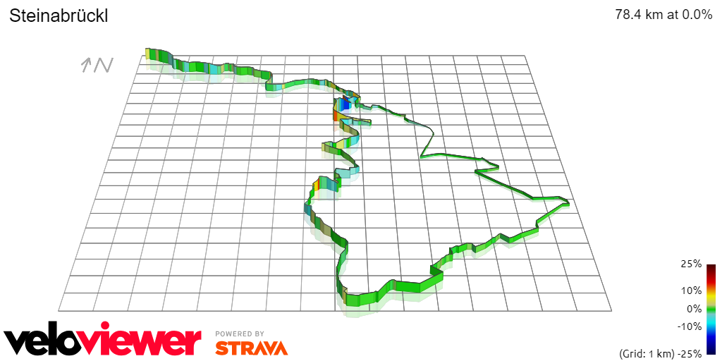 3D Elevation profile image for Steinabrückl