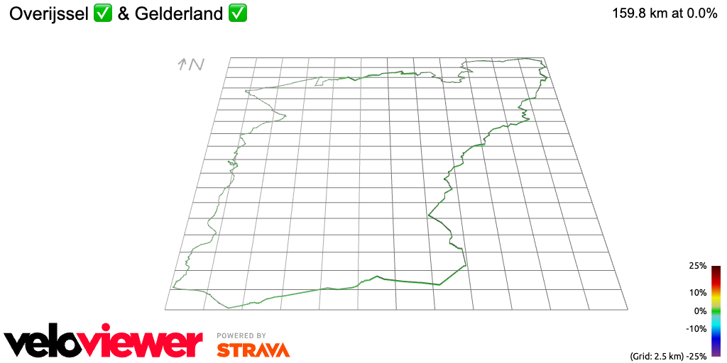 3D Elevation profile image for Overijssel ✅ & Gelderland ✅