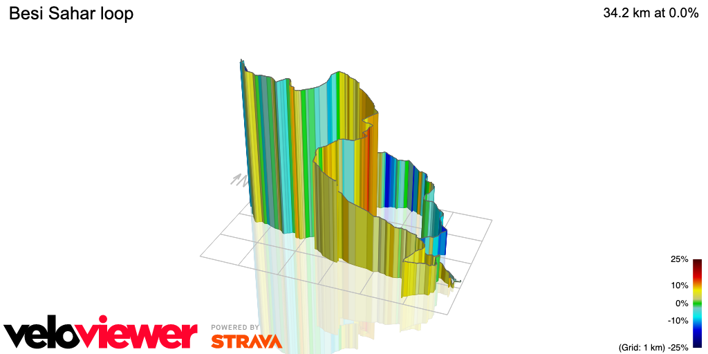 3D Elevation profile image for Besi Sahar loop